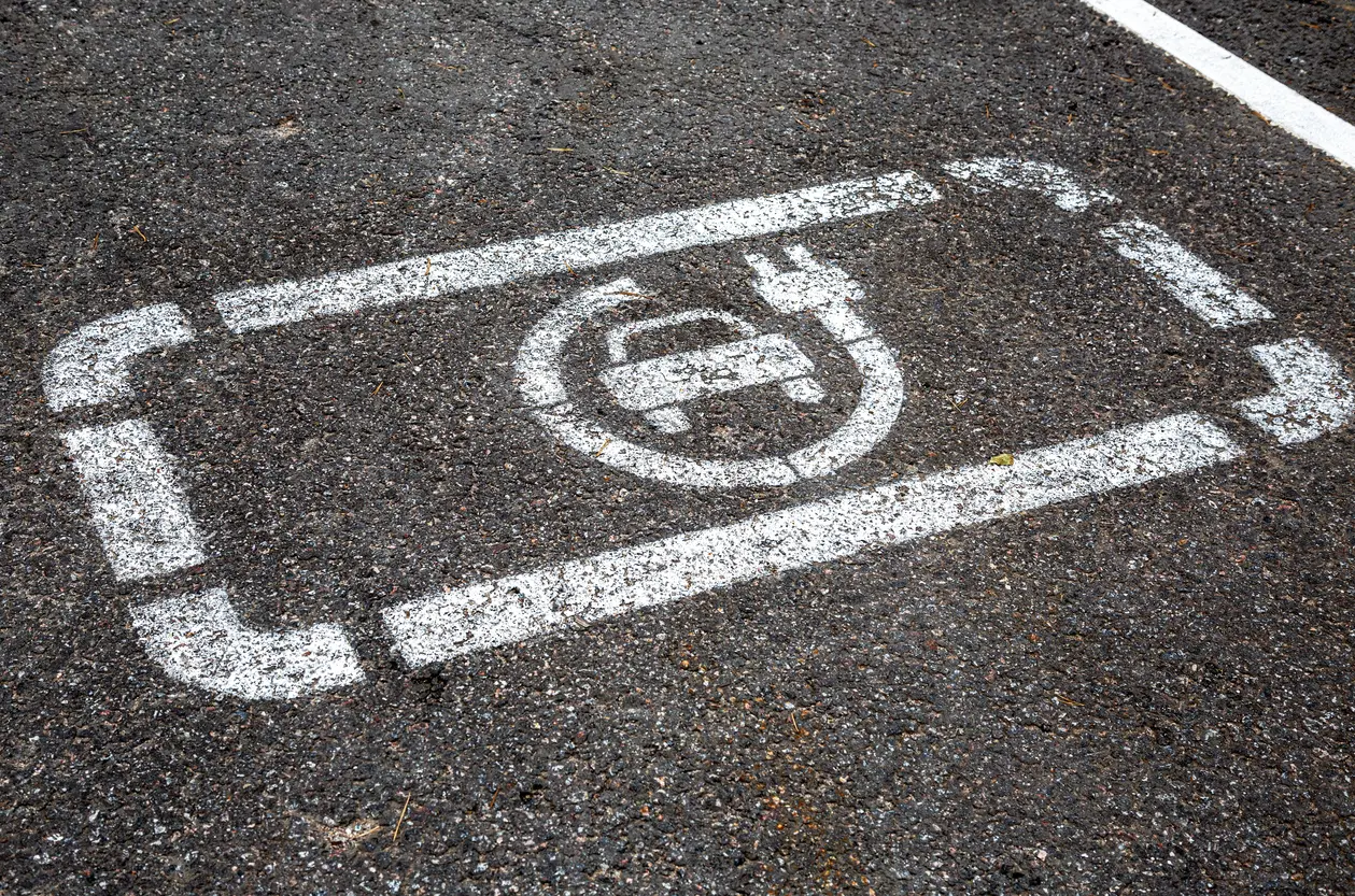 ev charging station sign